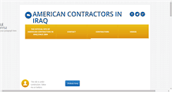 Desktop Screenshot of americancontractorsiniraq.com