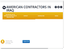 Tablet Screenshot of americancontractorsiniraq.com